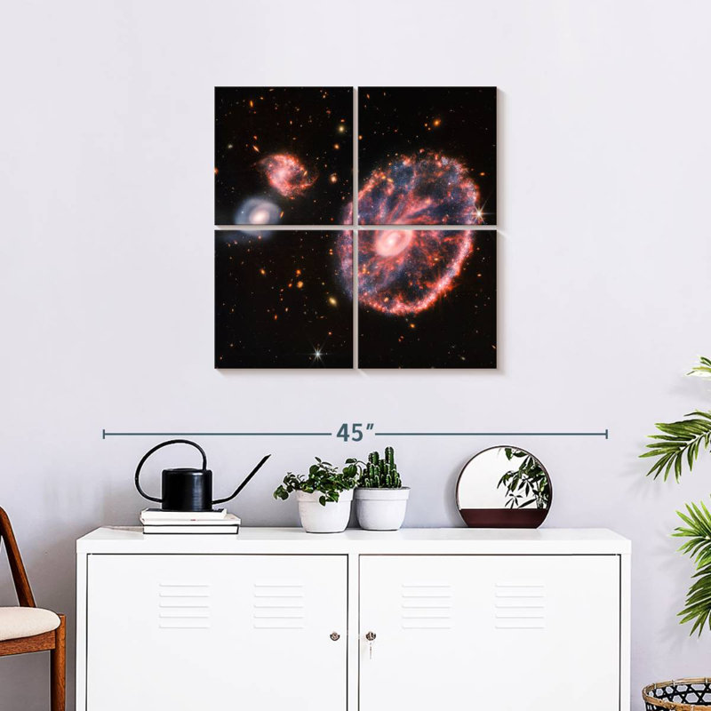 Oberle The Cartwheel Galaxy From Webb, 26" H x 26" W