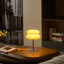 Lampe de table champignon moderne à double couche (ampoule incluse) P 8 po x H 11 po
