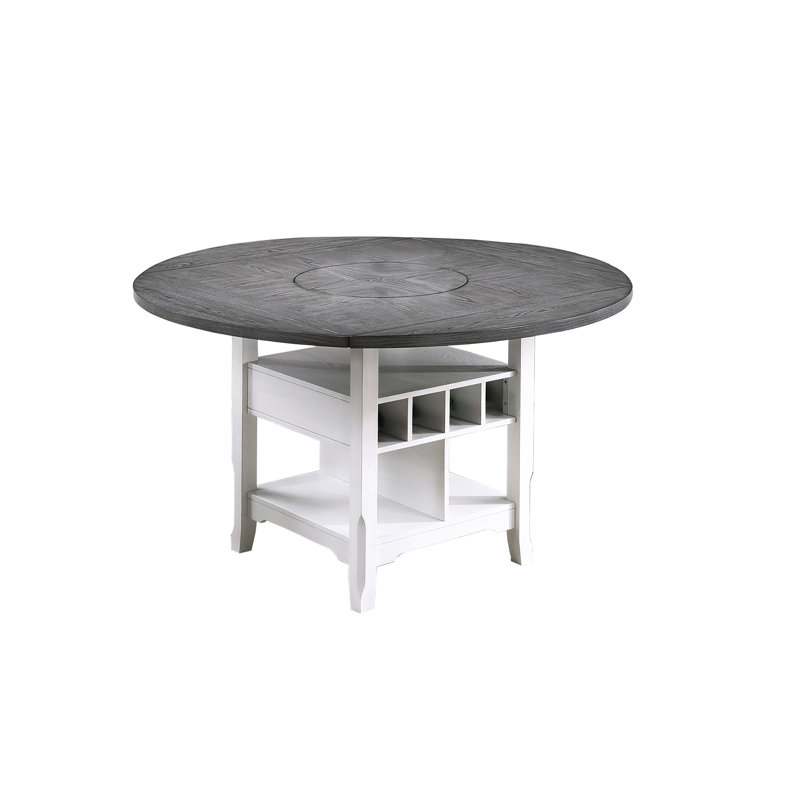Table à hauteur de comptoir Flick, Blanc antique