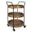 Rayle Round Solid Wood Bar Cart