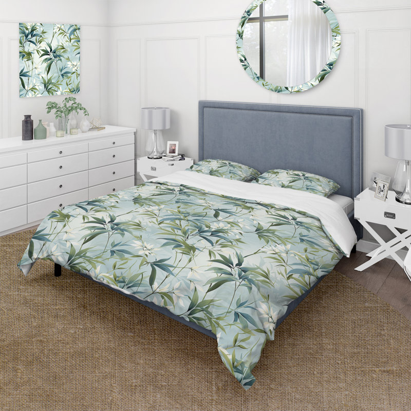 Ensemble de housse de couette Bamboo Tranquility, Housse de couette pour très grand lit et 2 très