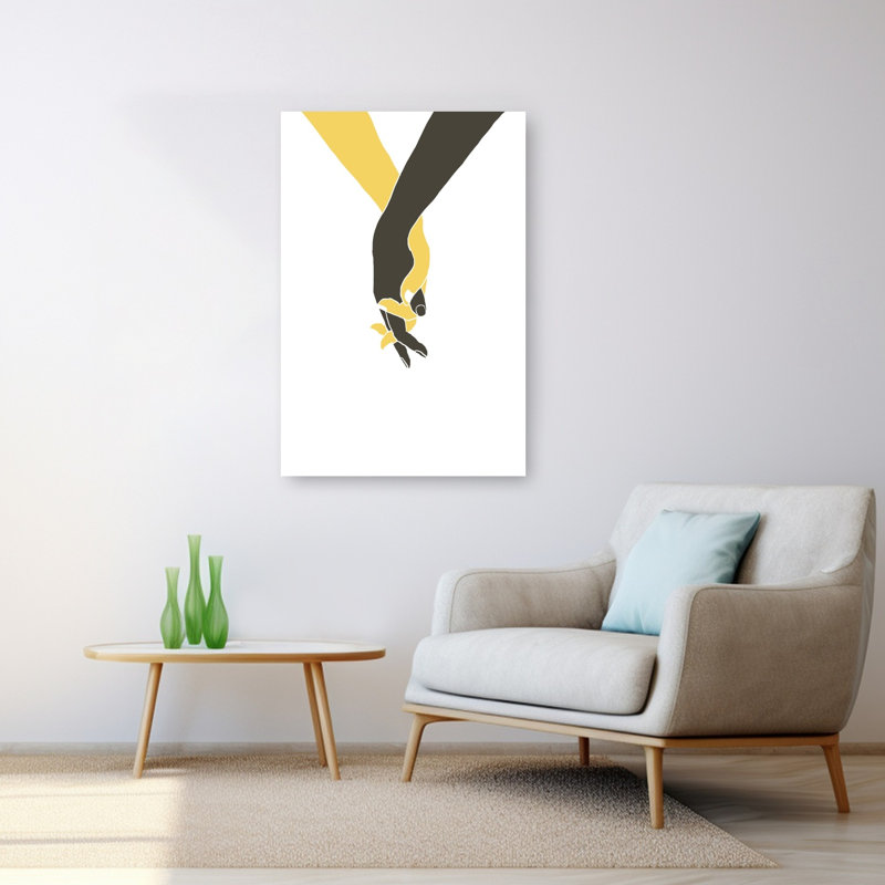 Reproduction d'art mural contemporain «United Hands», 48" H x 32" W