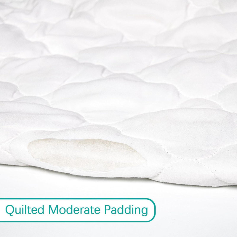 Housse de protection pour matelas pour lit de bébé Housse de protection pour matelas de lit de bébé imperméable et silencieuse 100% absorbante et lavable à la machine