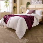 Feels Like Down 10.5 Tog All Year Round Embossed Cover Machine Washable Duvet