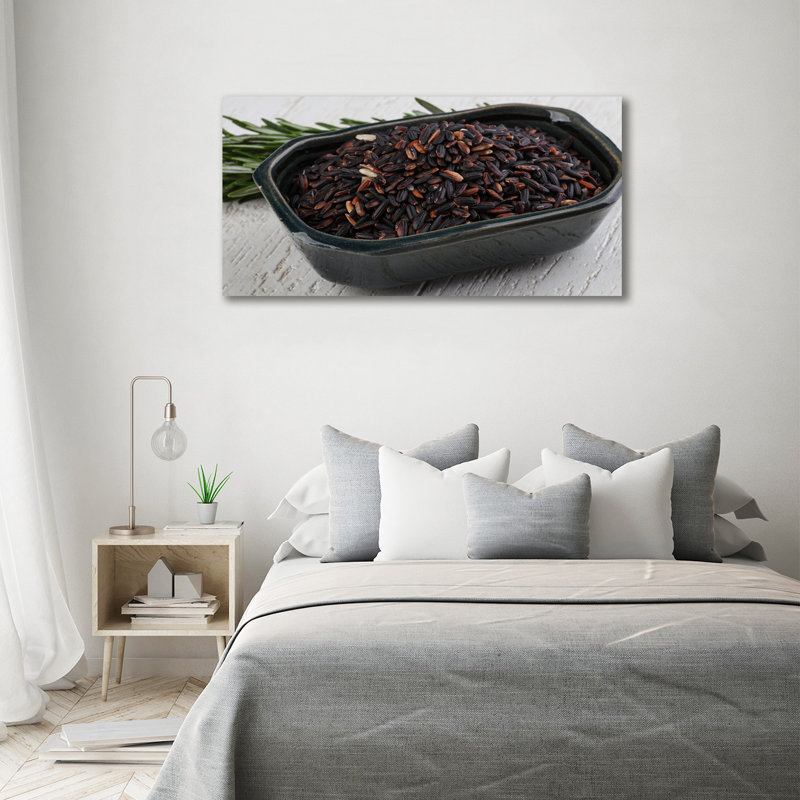 Wild Rice In A Bowl - No Frame Print on Canvas, 70cm H X 140cm W