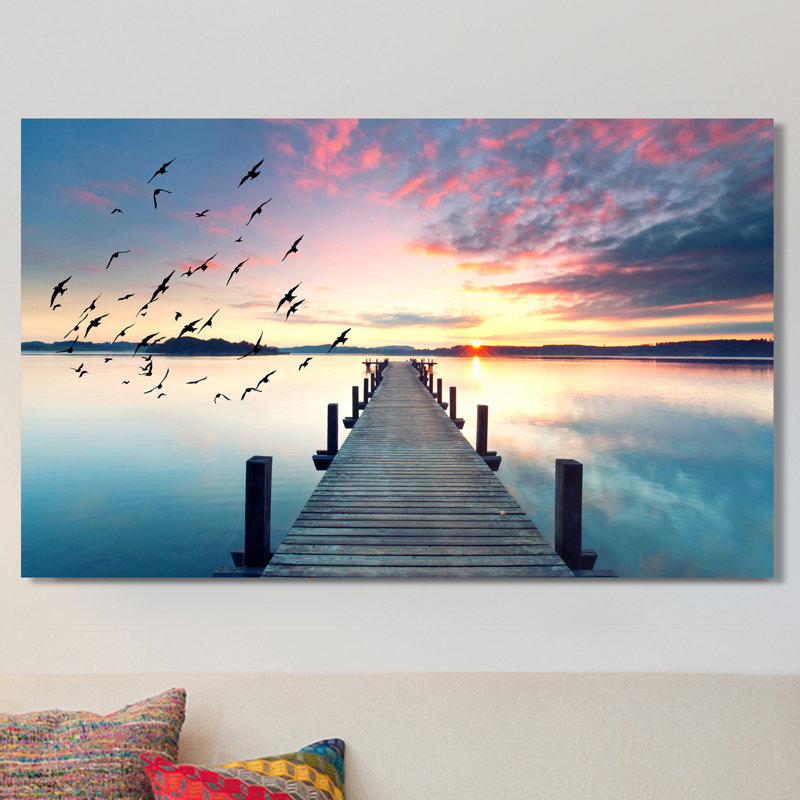 « learn to fly », reproduction de photo sur toile tendue, H 24 po x l 40 po x P 1 po
