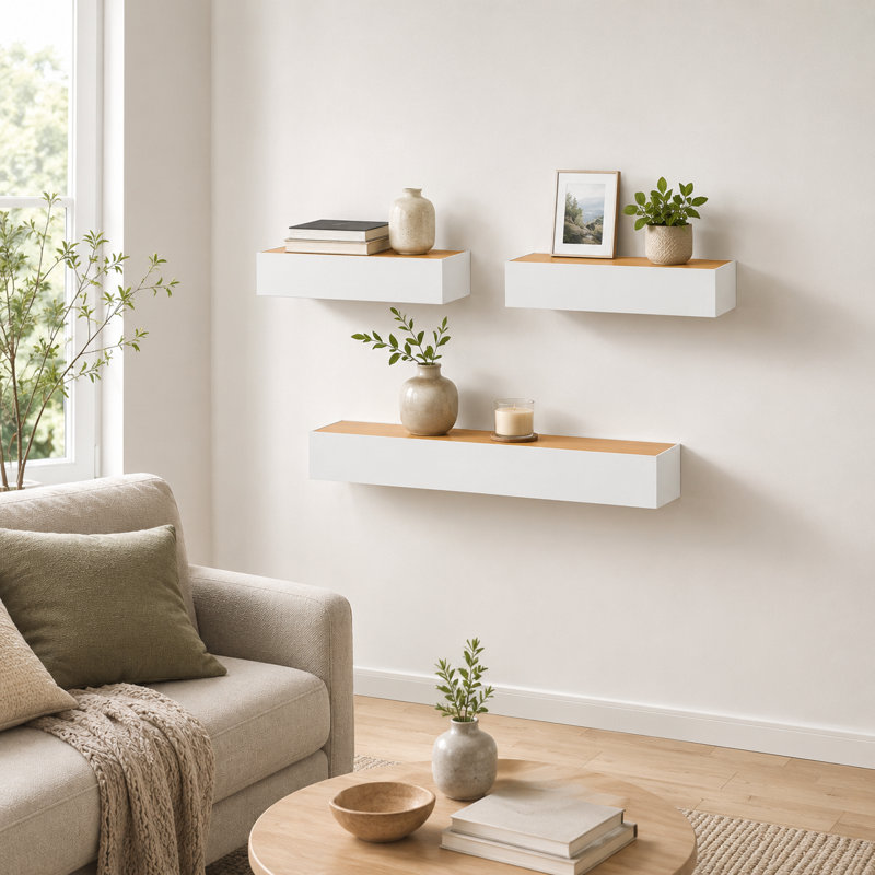 Ensemble de tablettes murales flottantes Modern Modern