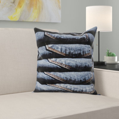 Jeans Throw Pillow