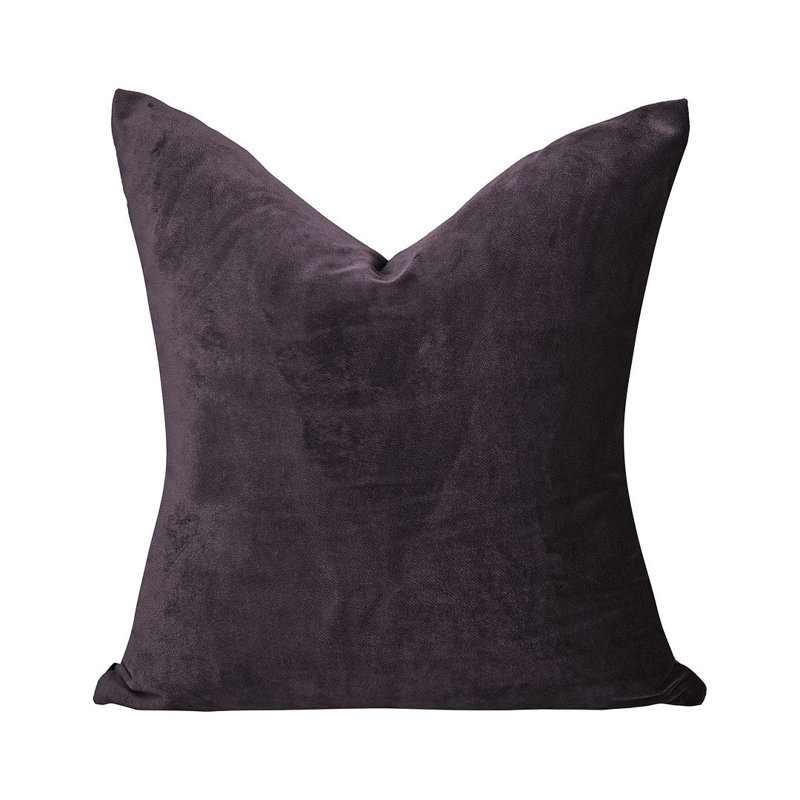 Matte Velvet Cushion Cover - 1 Pc, Purple Taupe, 51cm x 51cm