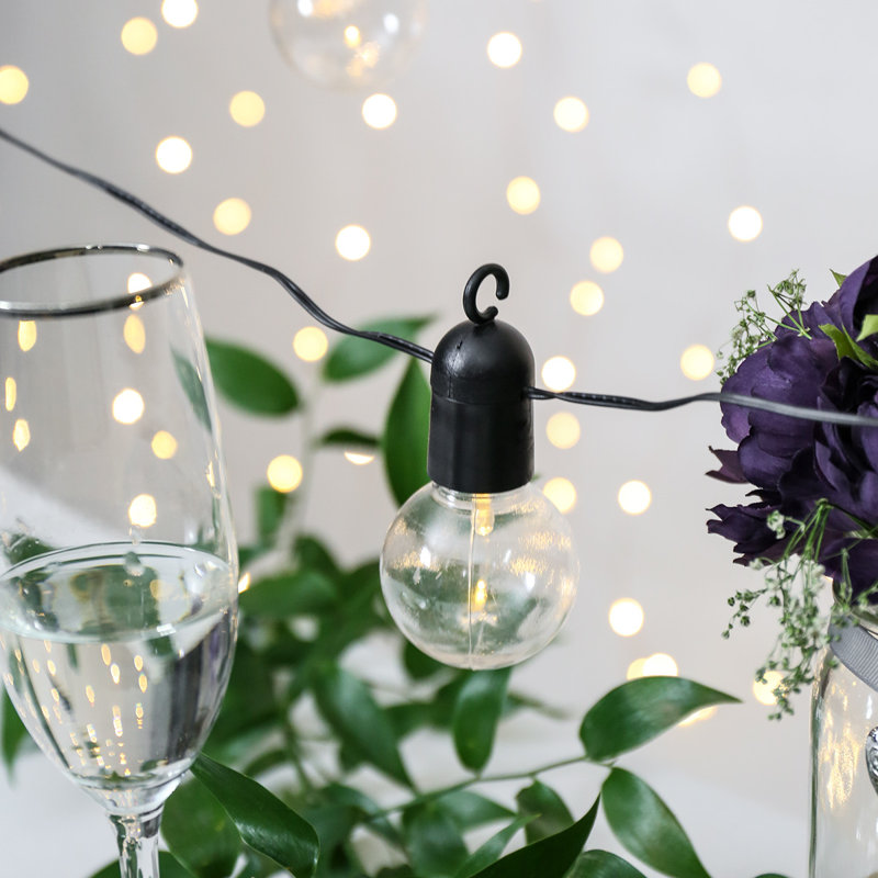Street 475cm LED Battery Powered 10 - Bulb Globe String Light