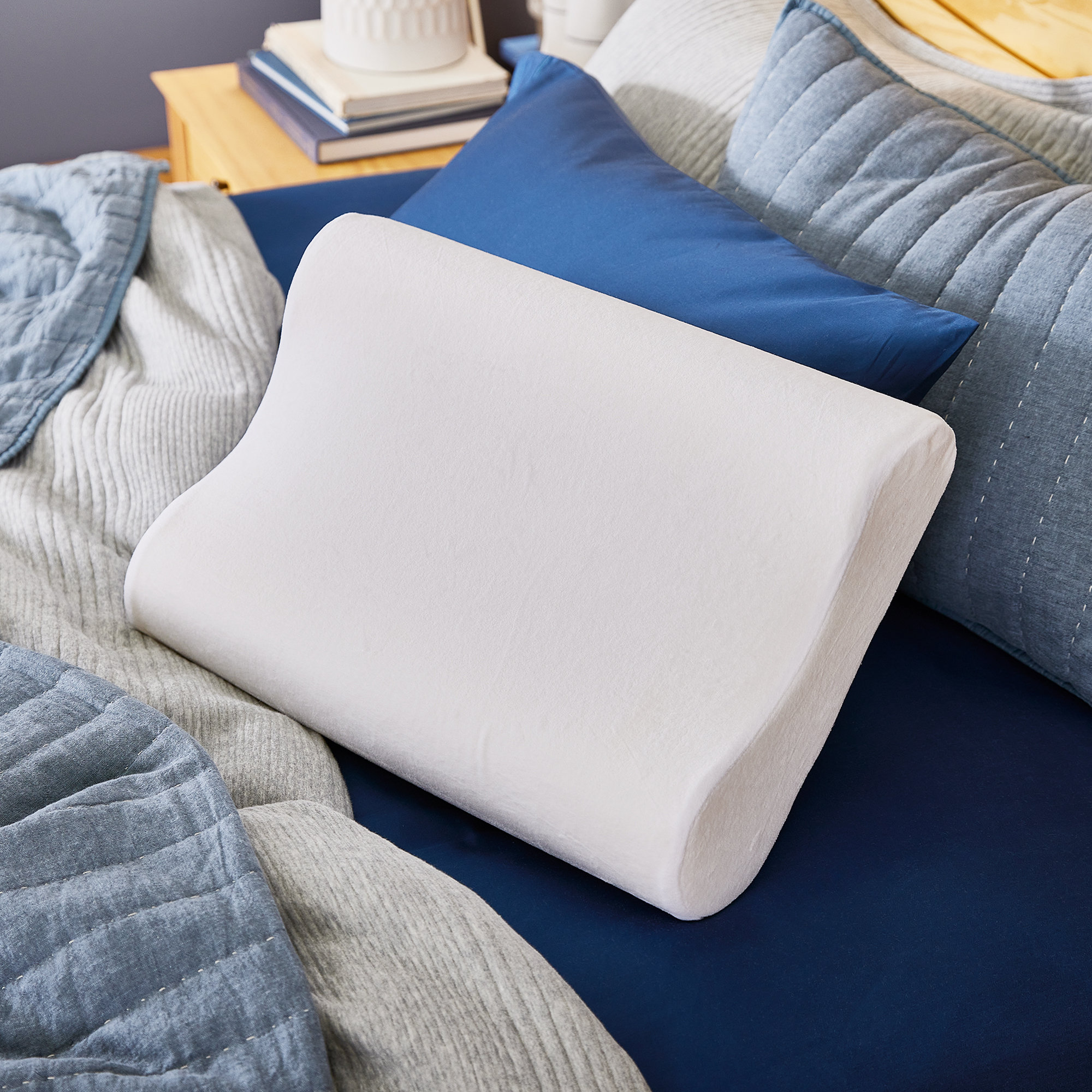 Symphony- Memory Foam Square Shaped Bed & Sofa Cushion - Medium