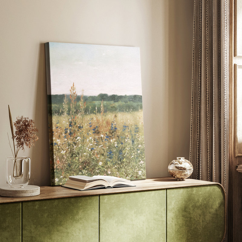 Paysage rétro XCI - galerie Cavas, H 12 po x l 8 po