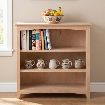 Malani 36" H Solid Wood Classic Bookcase