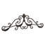 32" Rustic Brown Metal Scroll Wall Decor
