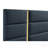 Navy Upholstered Queen Panel Bed
