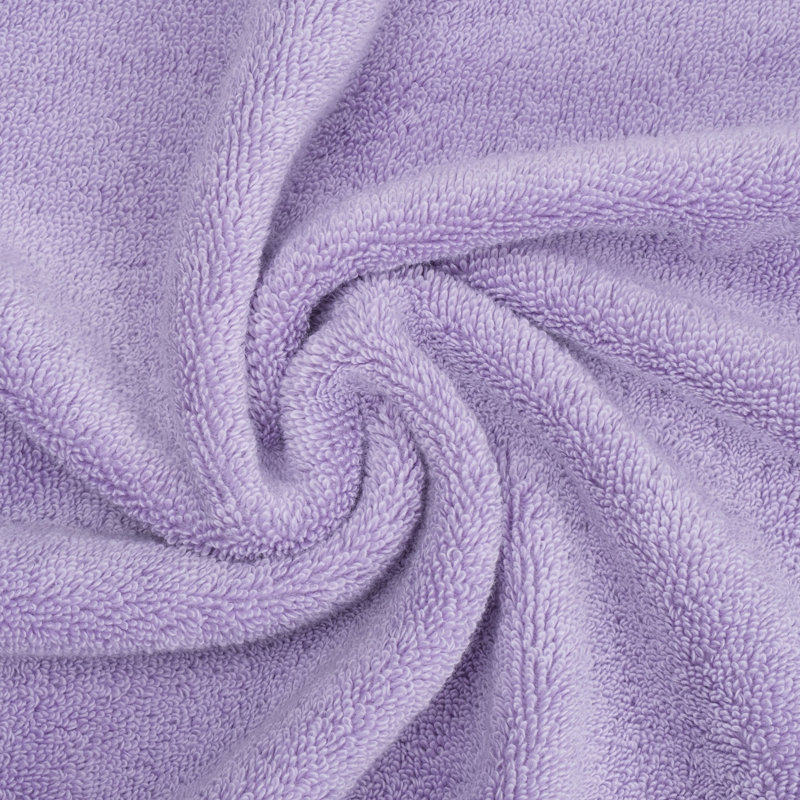 Maleigh 100% Cotton Soft Absorbent 4 Piece Washcloths Set, Lilac