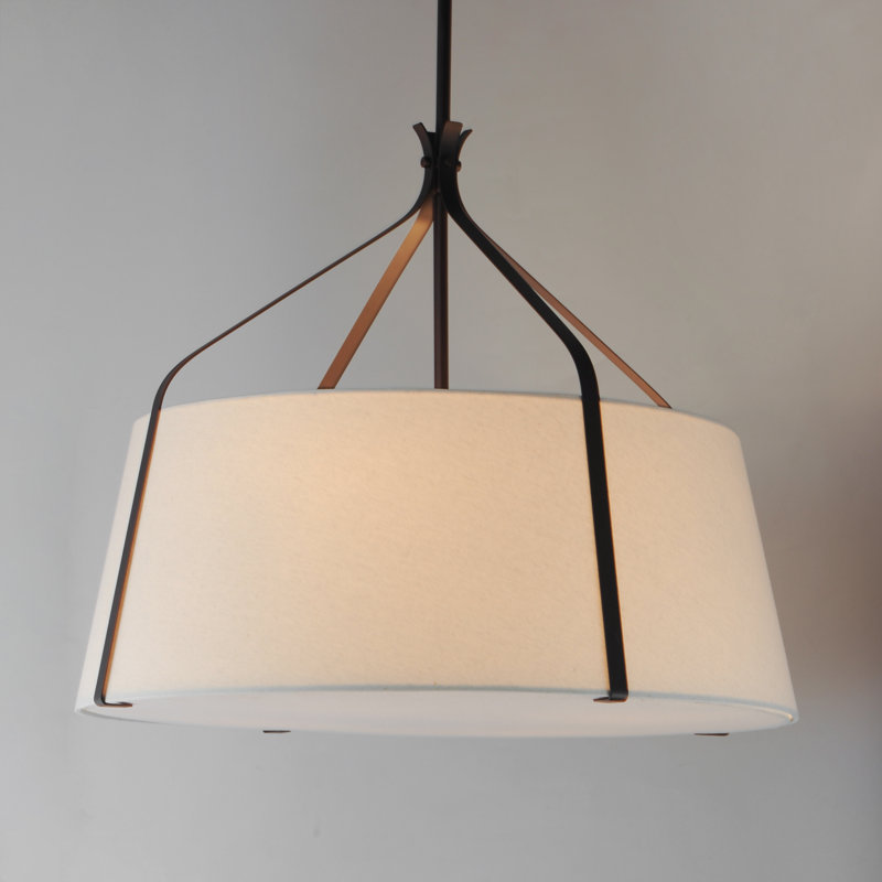 Bandera-Multi-Light Pendant, Natural Aged Brass, 24.75" H x 20.75" W x 20.75" D, 3 Lights