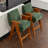 Kyajah Upholstered Counter Stool with Arms-1326382100