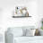 Frame Ledge Shelf Set of 2 Gray Lacquered MDF 31.5 in Long Floating Display Shelves