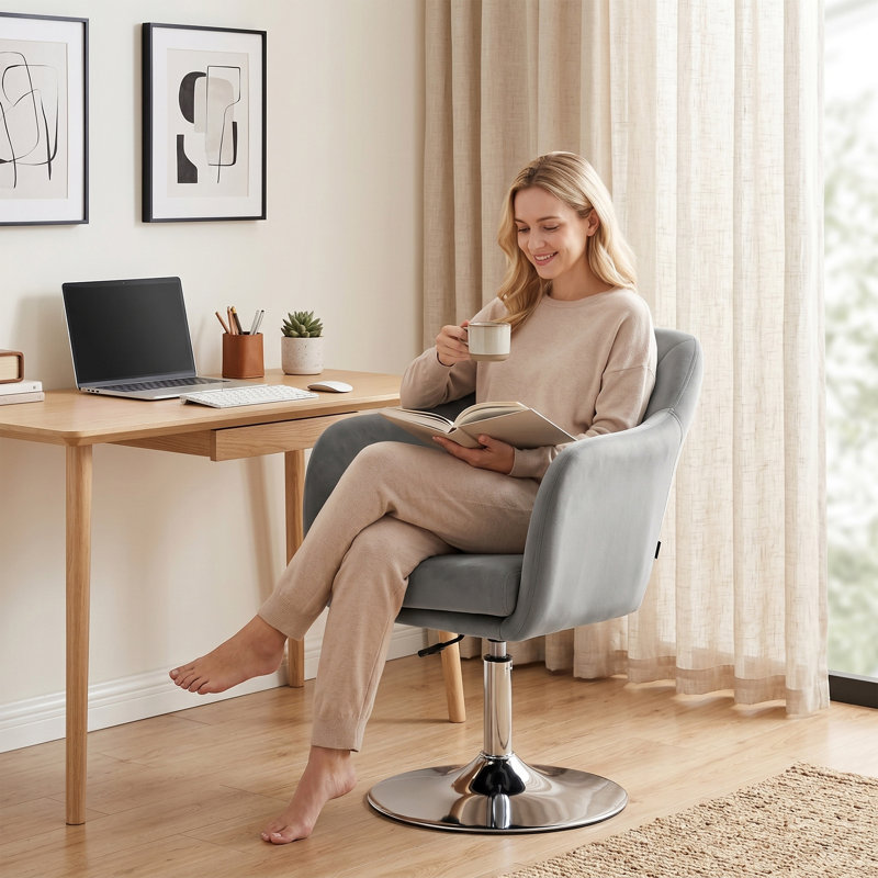 Velvet Swivel Accent Chair