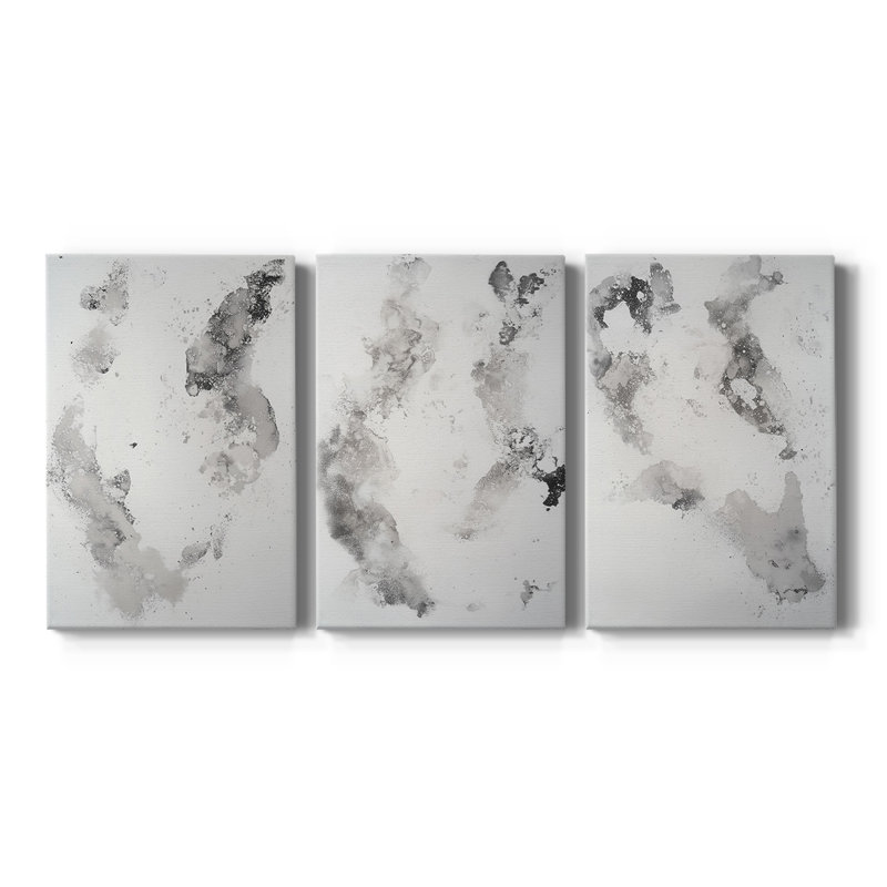 ABSTRACT Series DCC-XXVI - Toile tendue sur mesure - 3 pièces, H 12 po x l 24 po