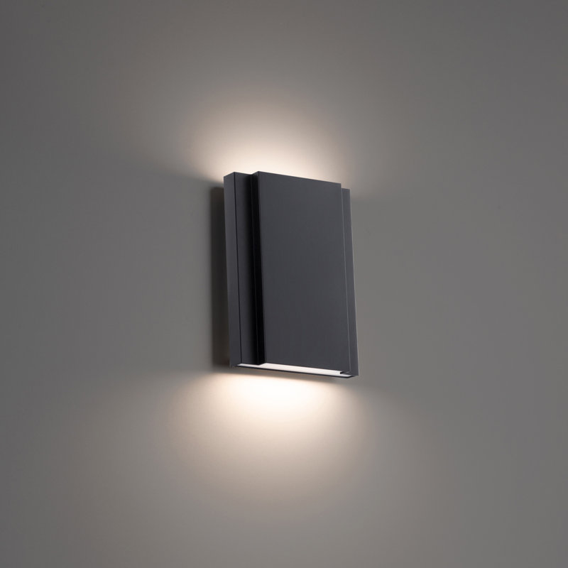 Layne 5.25" LED Wall Sconce 3-CCT 2700K-3000K-3500K, 2700K, Black