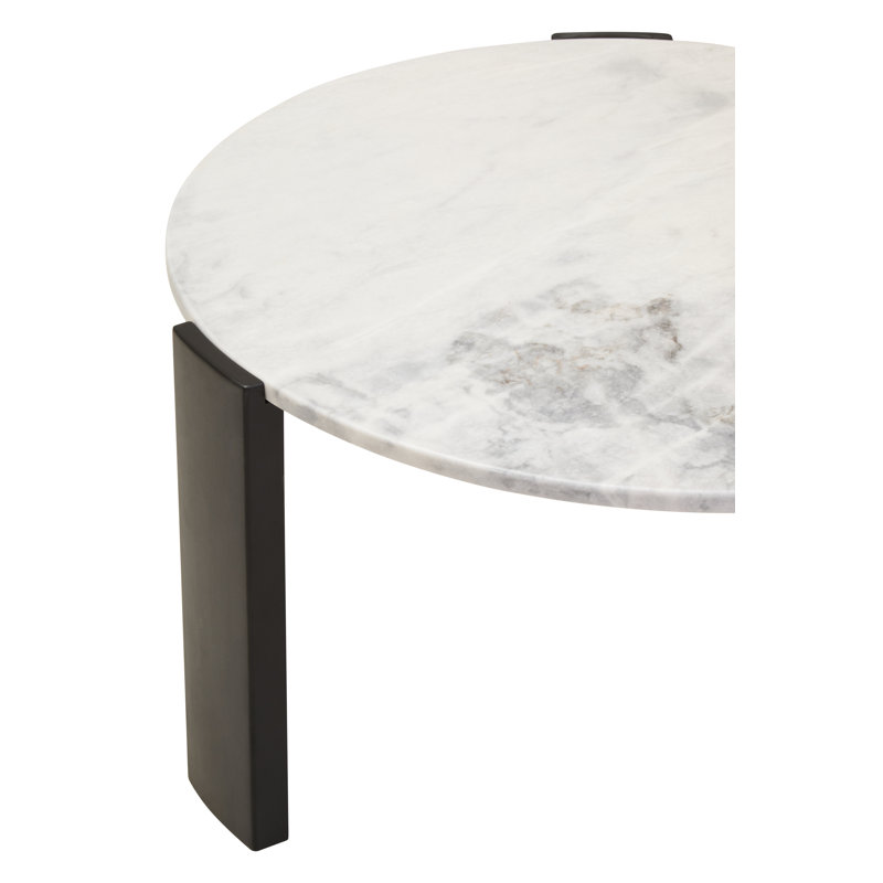 Cephus Three Leg Coffee Table, Black, 38cm H x 60cm L x 60cm W