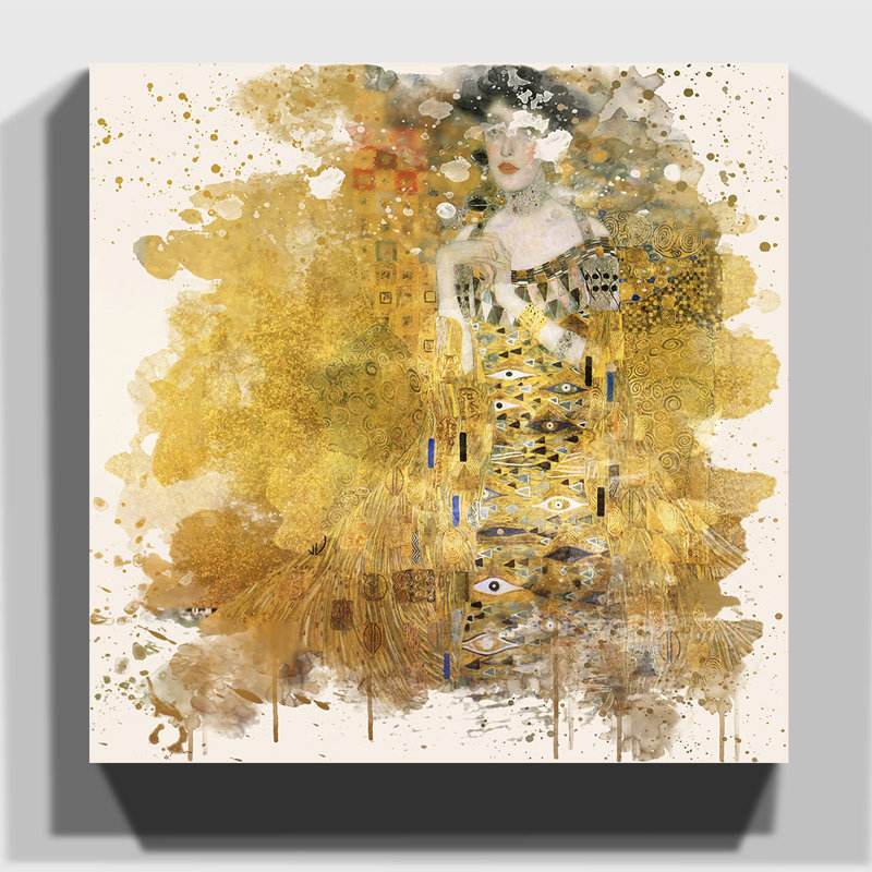 Gustav Klimt - Wrapped Canvas Print, 50cm H x 50cm W