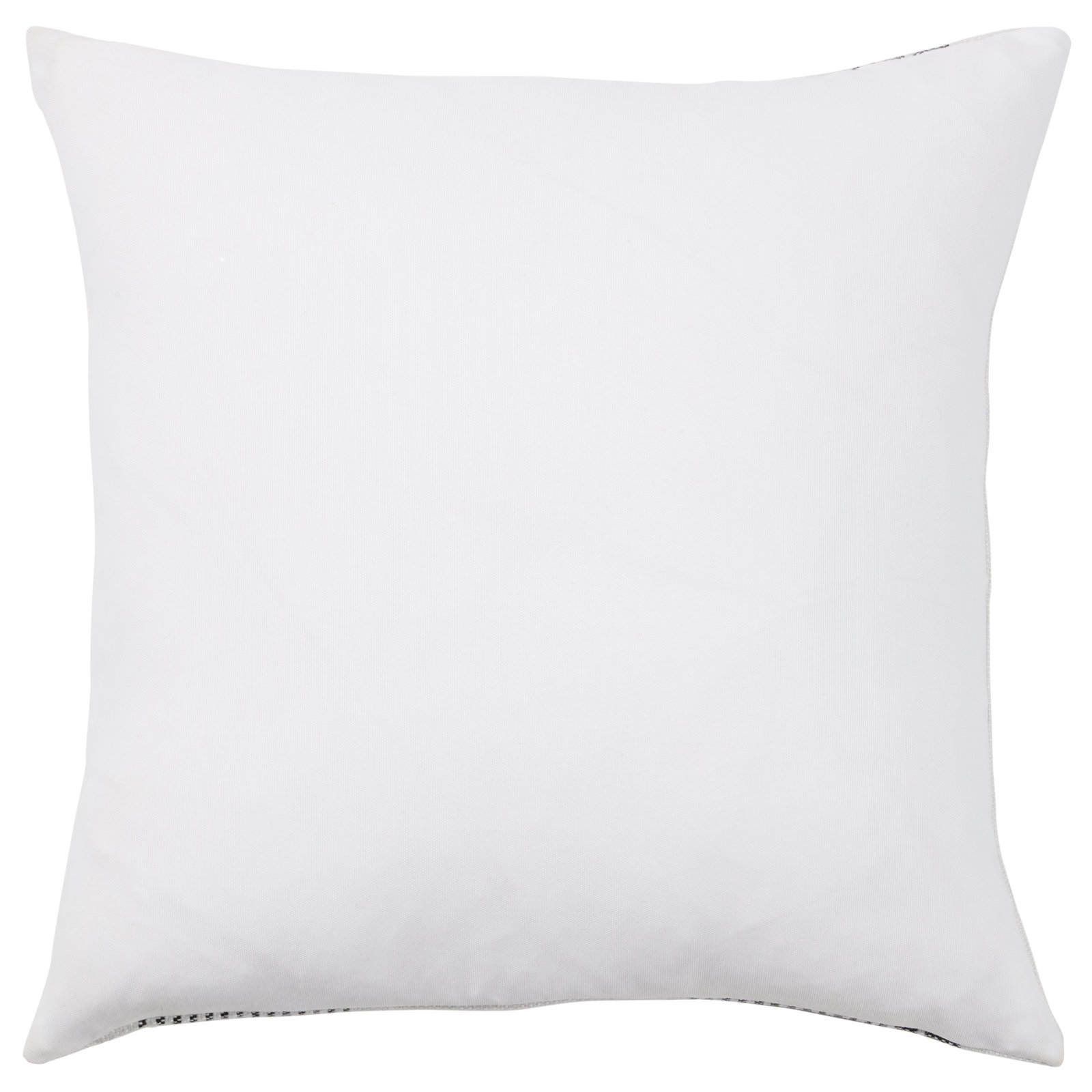 Hoya 20" x 20" Pillow Cover, Cream/Black, Polyester/Polyfill