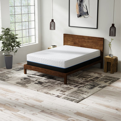 Matelas en mousse à mémoire de forme moelleux en cuivre infusé de 14 pouces