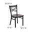 Prompton 'X'' Metal Restaurant Chair-1558627198-1515454592