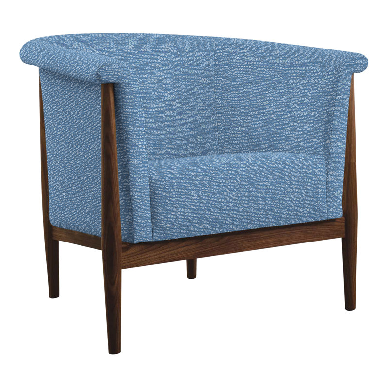 Fauteuil demi-tonneau l 34,5 po Walnut Grove, Perigold Arigato Morning Glory