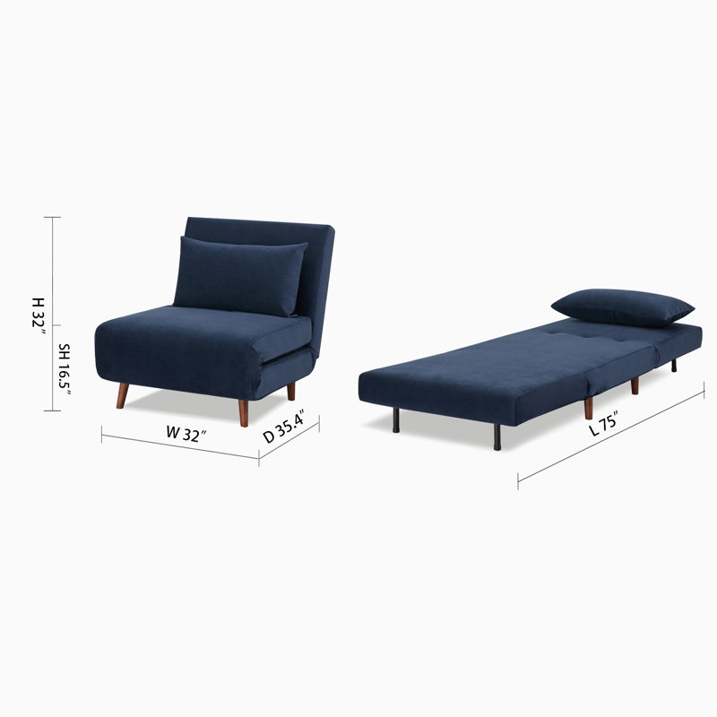 Fauteuil Arnuad, Velours bleu