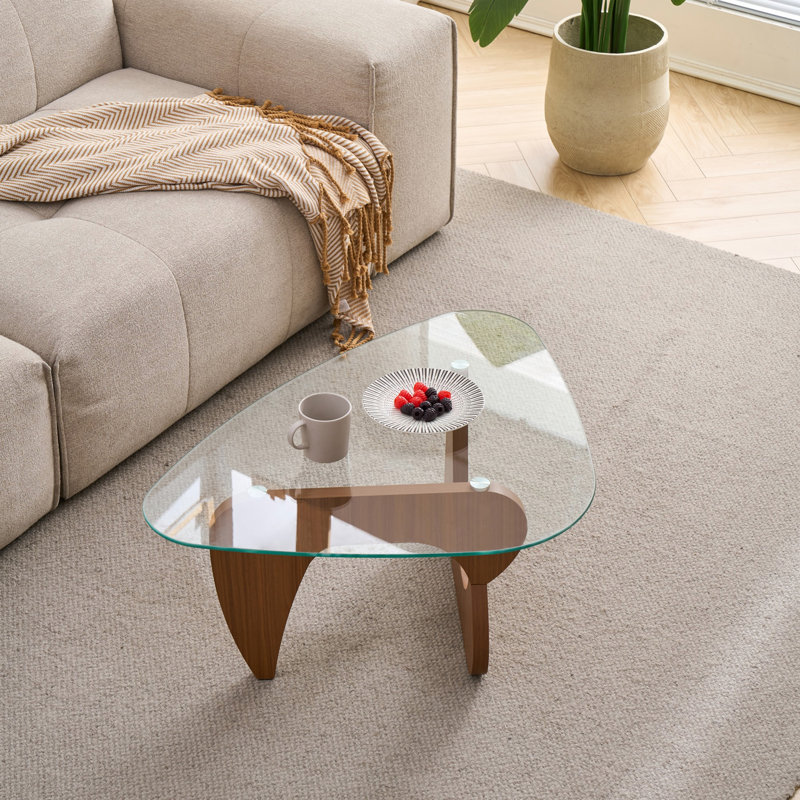 Petite table basse, centre de table de salon, H 15,74 po x l 35,82 po x P 25,59 po, Clair/Brun
