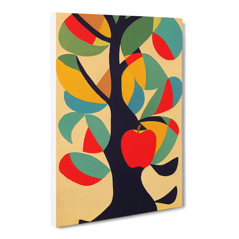 Unique Abstract Apple Tree Vol.4 - Wrapped Canvas, 76cm H x 50cm W x 3cm D