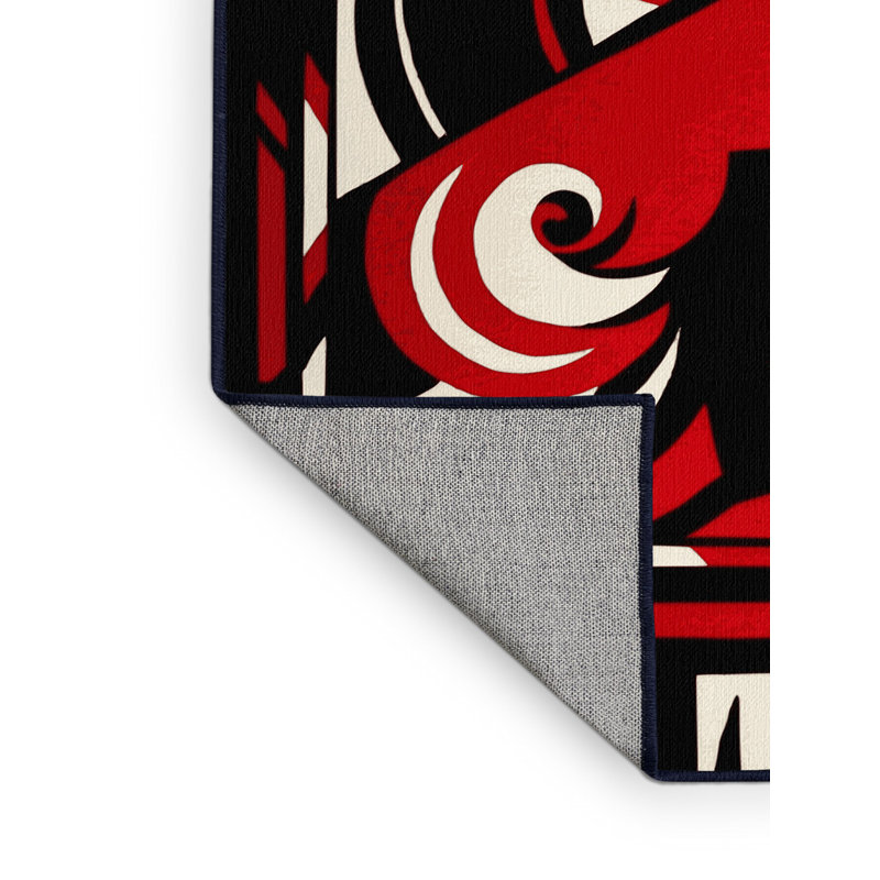 Sinister Swirl Rug, Rectangle 6' x 9'