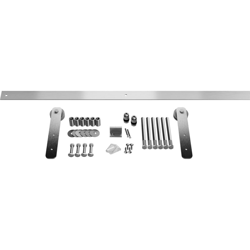 Ensemble de quincaillerie de porte de grange simple à sangle droite standard, 60 po