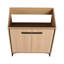 Base de meuble-lavabo de 30 po, armoire de couleur chêne, rangement spacieux, bois d'ingénierie, double porte de conception américaine de 30 po