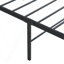 Structure de lit simple, structure de lit en métal robuste, assemblage rapide et facile, sans bruit, Blacktwin-2072051144