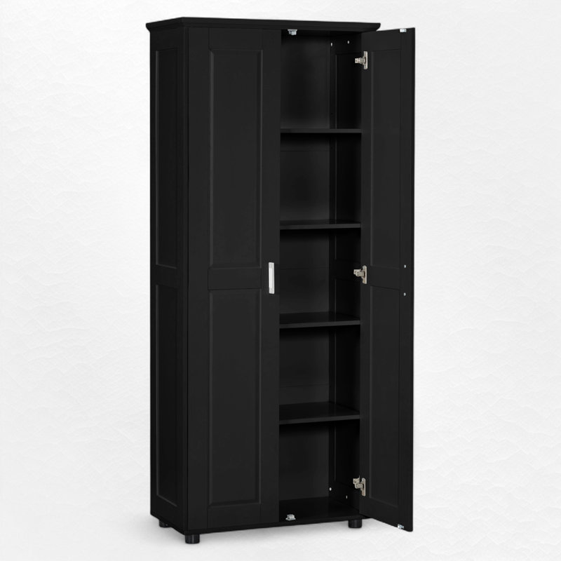 Freestanding Bathroom Storage Cabinet, Black