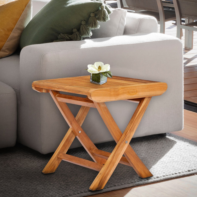 Miami Outdoor Square Teak Side Table