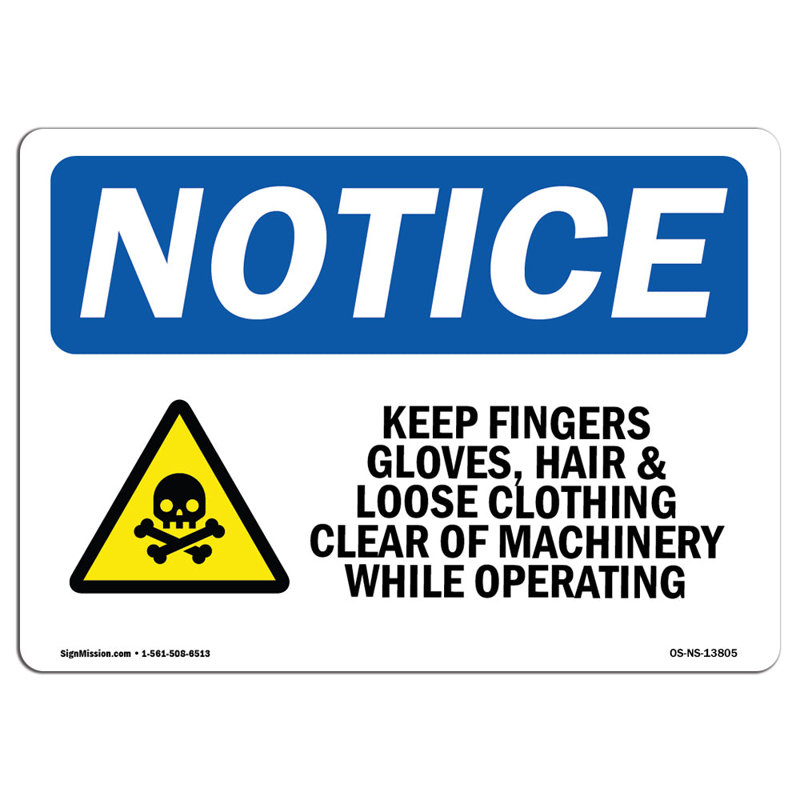 «Keep Fingers Gloves» avec symbole