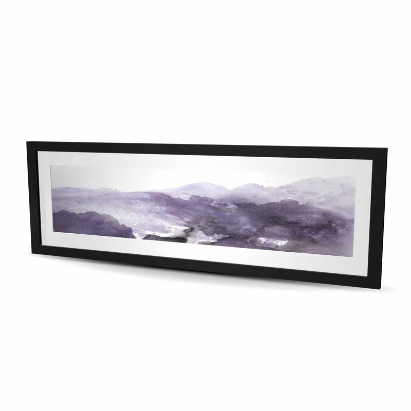Nuage mauve - reproduction matte encadrée pour le décor de la chambre à coucher
