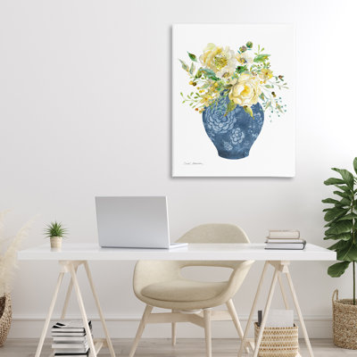 «Sunny Chinoiserie Yellow Florals», conception par Carol Robinson