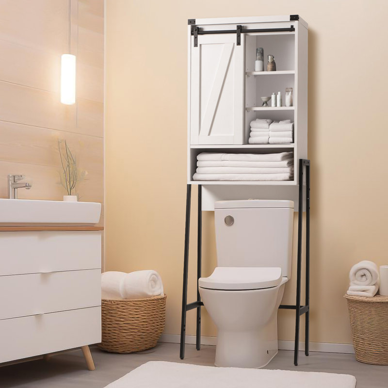 Rangement pour salle de bain Arwilda, Blanc