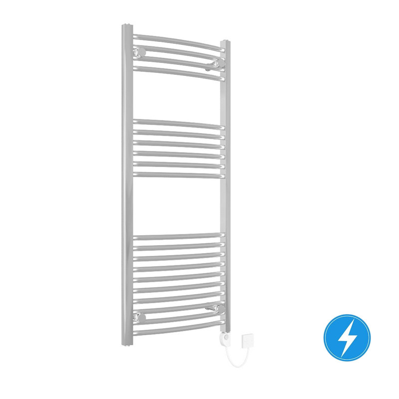 Greenpoint Curved Towel Rail Heated Towel Rails, Chrome