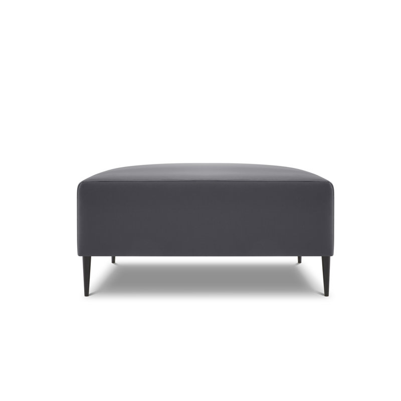 Amada Wood Outdoor Ottoman, Dark Grey