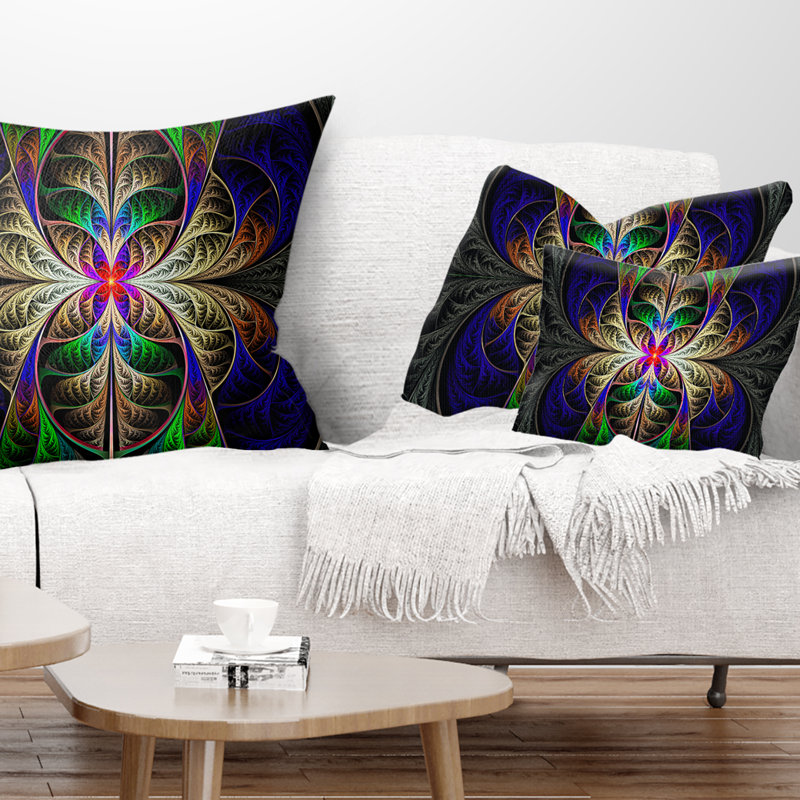 Coussin lombaire d’art fractal fabuleux Abstract