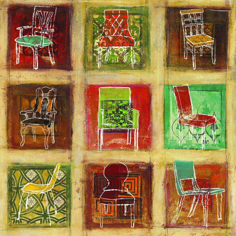 Fauteuils carrés, H 12 po x l 12 po