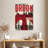 Aime Red Grunge Brooklyn Bridge-108439070